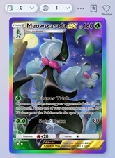 Pokemon TCG Pocket - Meowscarada ex - Rainbow 2⭐Karte - Englisch - Schnelle Lieferung