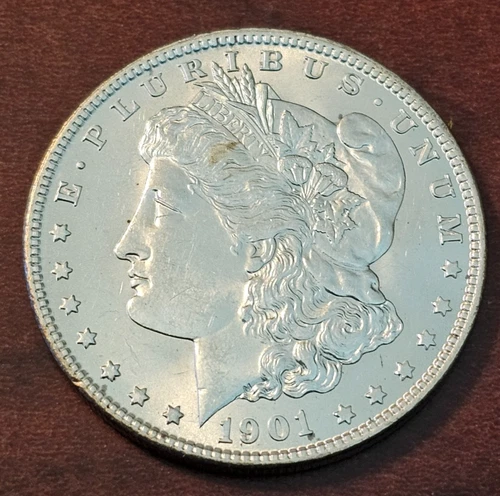 1901 O Morgan Silver Dollar CH AU Choice About Uncirculated Silver $1 Coin