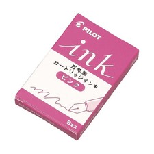 PILOT Fountain Pen Ink Cartridges, Pink, 5 Pieces x 10 Packs (IRF50S10P)