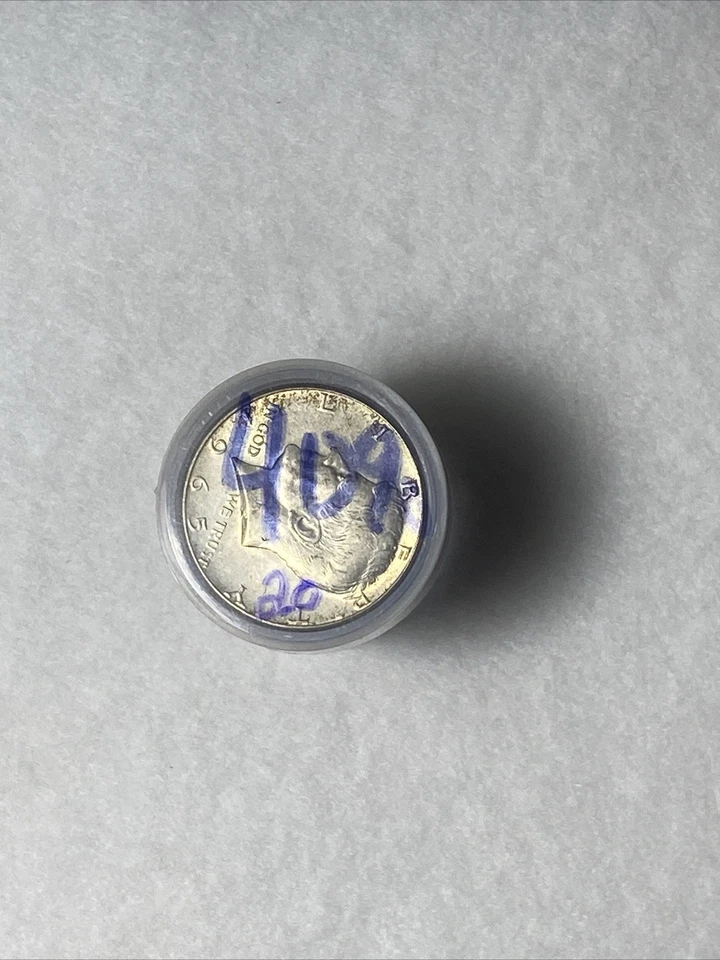 Lote de 20 medios dólares Kennedy 40% plata 1 rollo 5 - 1965,66,67,68 sin circular Foto 3 de 4