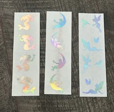 Vintage Rare Mrs Grossman Sticker Lot Man in Crescent Moon Mermaid Fairies Foil