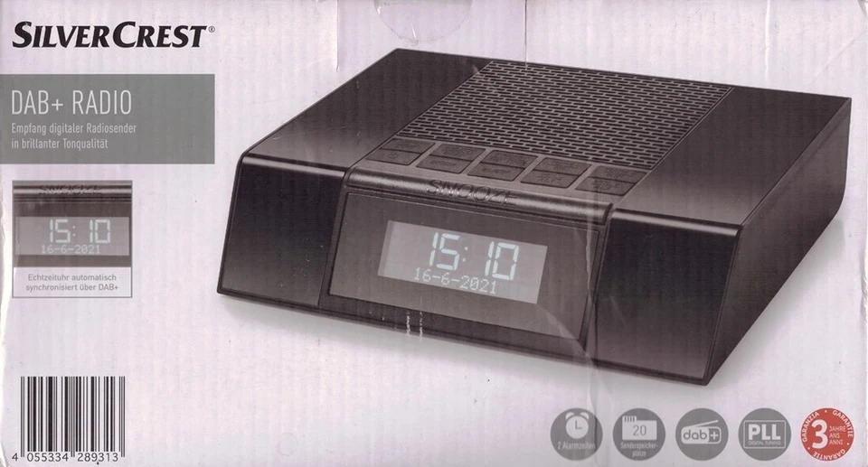 SILVERCREST SRD F1 A1 Radio DAB+ mit Alarmfunktion NEU - Bild 3 von 4