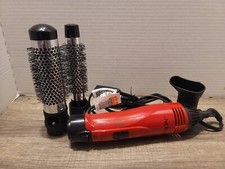 Revlon Style, Curl and Volumize Ionic 1 and 1-1/2 Hot Air Styling Kit Red 1200W