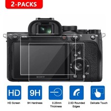 2Pcs Glass Screen Protector Film for Sony A9 III / A7 Mark IV / A7R V Camera