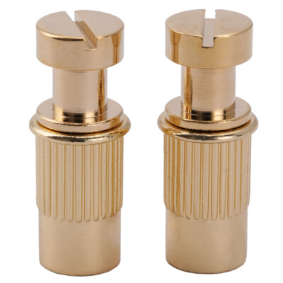 Musiclily Pro 2Pcs Gold M8 Metric Tailpiece Studs For Epiphone Les Paul Guitar