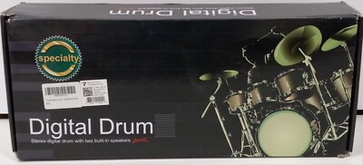 Specialty Digital Drum Set w/ Built-in Speakers 2 Pedal Controller