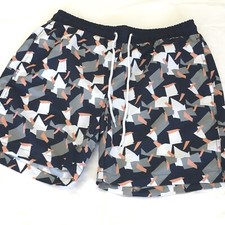 Vestige Mens Confetti Swim Trunks Draw String With Mesh Liner Size XXL 2XL