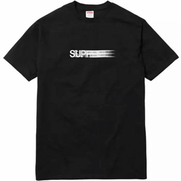 Ensemble de logo Supreme Noir Motion « Tee (taille L) & Beanie   Deadstock SS20