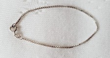 Bracelet ~ Venetian Box Link Chain ~ 925 Sterling Silver ~ 17cm Long