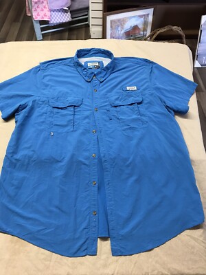Magellan Sportswear Men's Short Sleeve Vented Fishing Shirt  Size 4XL 