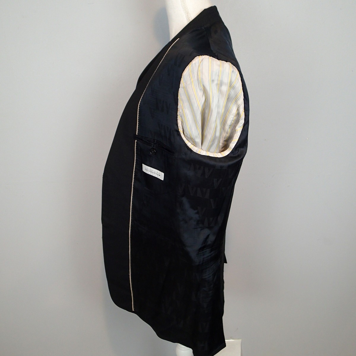 【関税＆送料込み】Versace Black Wool Casual Jacket VIP【関税送料無料】希少 VERSACE BLACK WOOL CASUAL JACKET