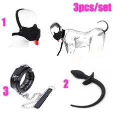 Unisex Neck Collar Necklace with Leash Choker Restraint Bandage Couple