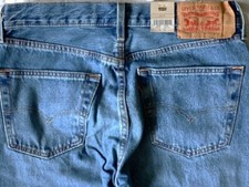 Levi's Men's 501 3306 Original Fit 36x36 On My Radio Blue Non-Stretch NWT 80