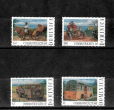 Dominica 1995 - Transportation Vehicles - Set of 4 Stamps - Scott #1833-6 - MNH