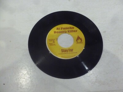 AL PANCHO BOUNTY KILLER - Stay Far - Jamaican wide centre Vinyl Single
