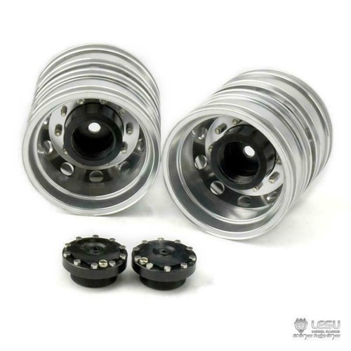 US Stock 1/14 LESU Metal Rear Wheel Hub for RC For TAMIYA Tractor Dumper Trailer - Picture 2 of 6