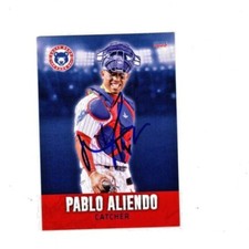 Pablo Aliendo signed autograph 2022 South Bend Cubs baseball card Venezuela e