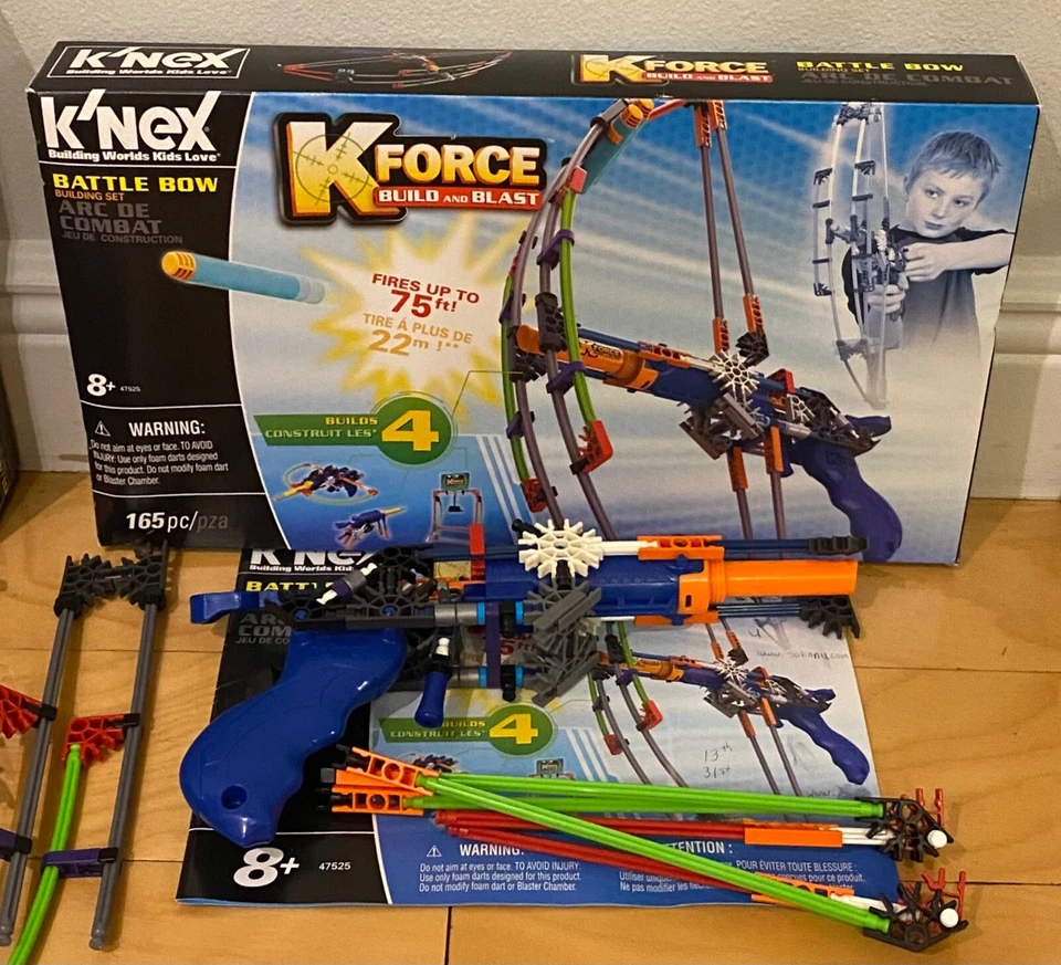 K'NEX K-FORCE Doble Cruz Arco de Batalla Mega Boom K-10V Incluye 4 Juegos de Construcción Foto 4 de 4