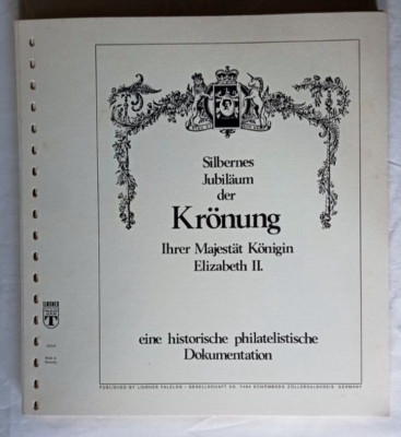 LINDNER Qn ELIZABETH 1978 SILVER JUBILEE BRITISH COMMONWEALTH STAMP ALBUM PAGES