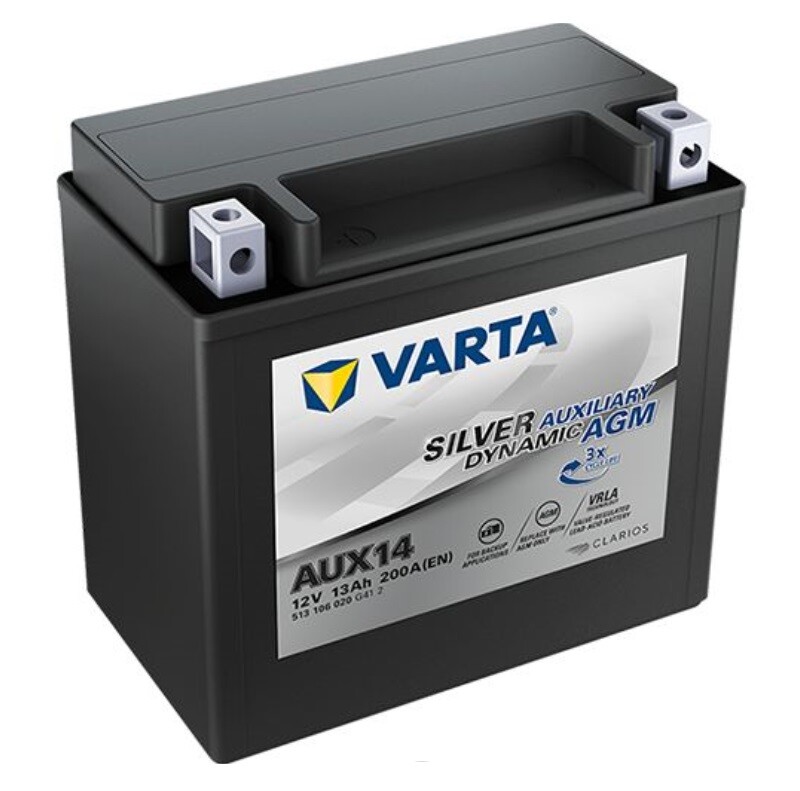 【新品未使用】VARTA AUX14 サブバッテリー Varta AUX14 AGM Stützbatterie Start-Stopp Auxiliary 13Ah für