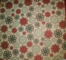 Country Livin' Flower Field Orange Blue 12 x 12 We R Memory Keepers Cardstock