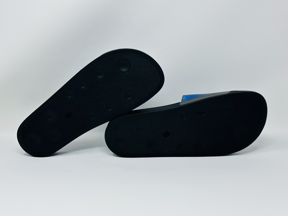 Giuseppe Zanotti Burlin Spurgle Slide Sandals for Men,  Black & Blue, Size 40 Giuseppe Zanotti Logo Slides - Black | Garmentory main image 2
