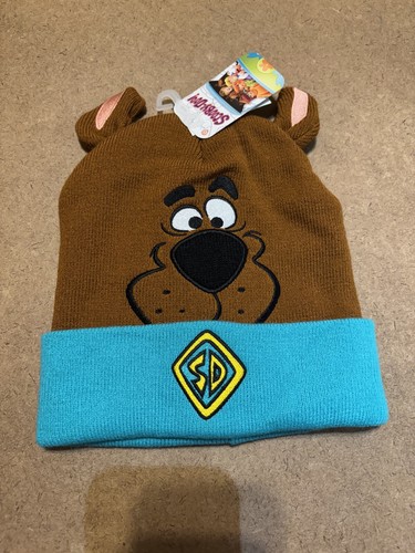 NEW! SCOOBY DOO Classic TV Show Cuff Beanie With 3D Ears! Cosplay Adult One Size
