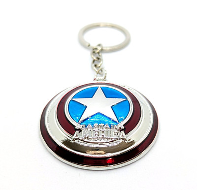 CAPTAIN AMERICA KEYCHAIN Marvel Comics Shield Superhero Key Chain/Keyring Gift