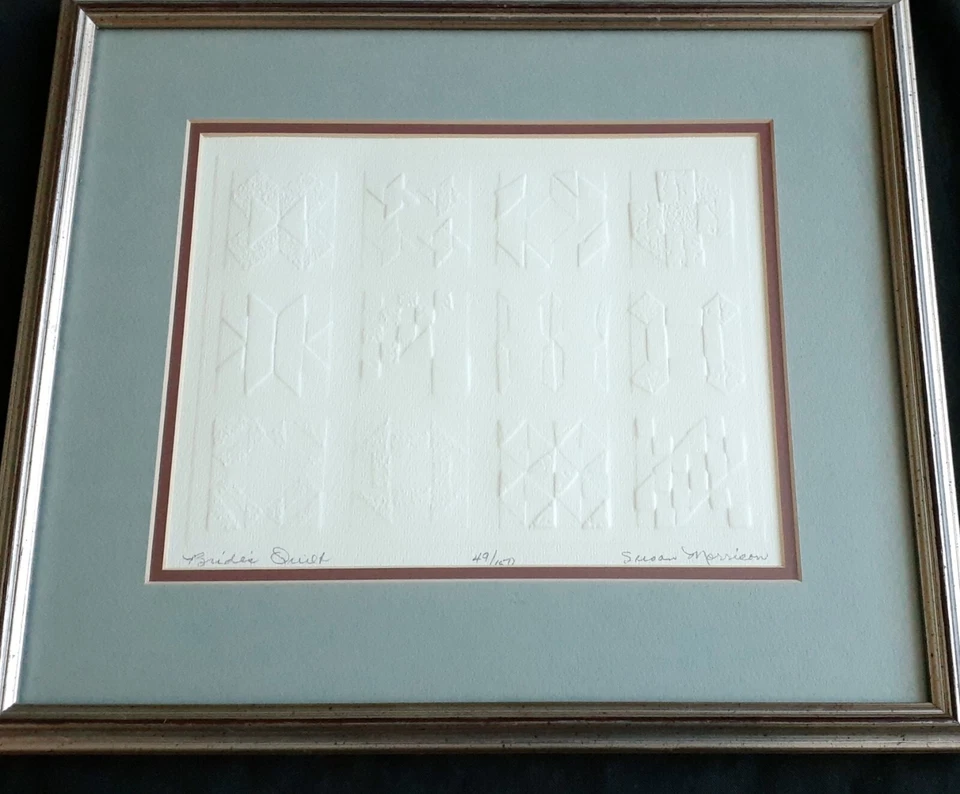 Impresión en relieve de Susan Morrison "Bride's Quilt", 11,5 por 13 pulgadas Foto 2 de 4