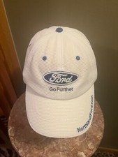 Vintage White Ford Go Further Blue Logo Northland Adjustable Baseball Cap Hat
