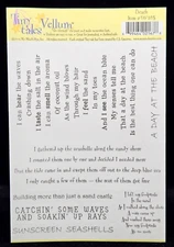 My Mind's Eye ~ BEACH ~ Tiny Tales Vellum Stickers Quotes Sayings ~ FREE SHIP