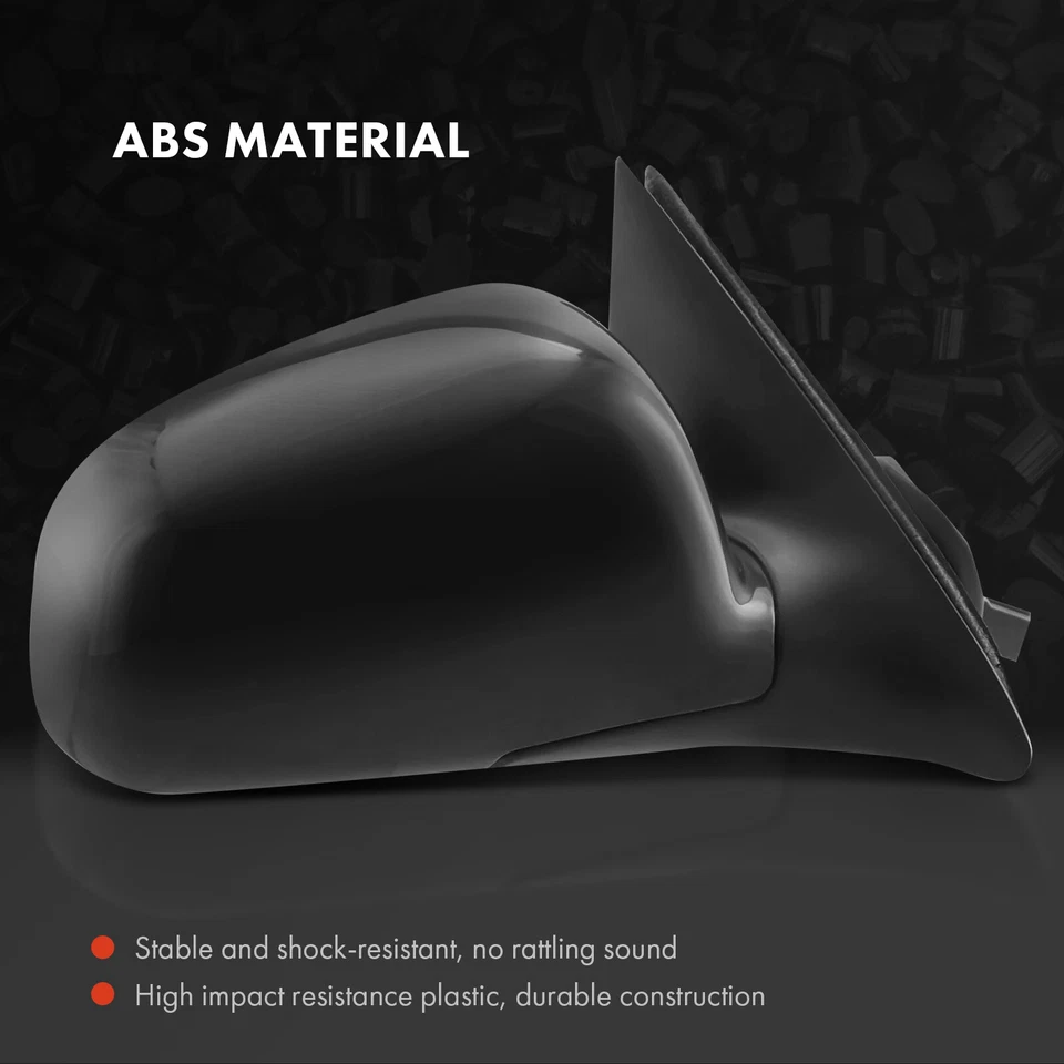 Passenger Power Mirror w/ Heated Manual Folding for Lincoln Town Car 1998-2002 - Image 3 of 4