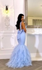 📍BLACK FRIDAY SALE 📍STUNNING Pia Michi prom dress size 6 uk BNWT Powder Blue.