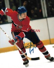 BRIAN ENGBLOM In ACTION Autographed SIGNED 8x10 Photo MONTREAL CANADIENS 2 CUPS