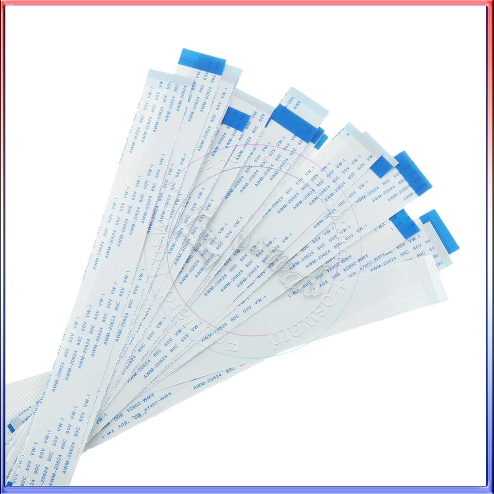 5cm~30cm FFC FPC Flat Flexible Cables, Flex Ribbon 1.25Mm Pitch AWM 20624 80C - Image 3 of 3
