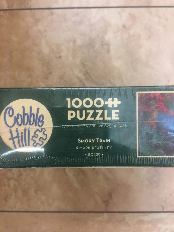 Rompecabezas Cobble Hill “Smoky Train” 1000 piezas follaje de otoño nuevo sellado Foto 4 de 4