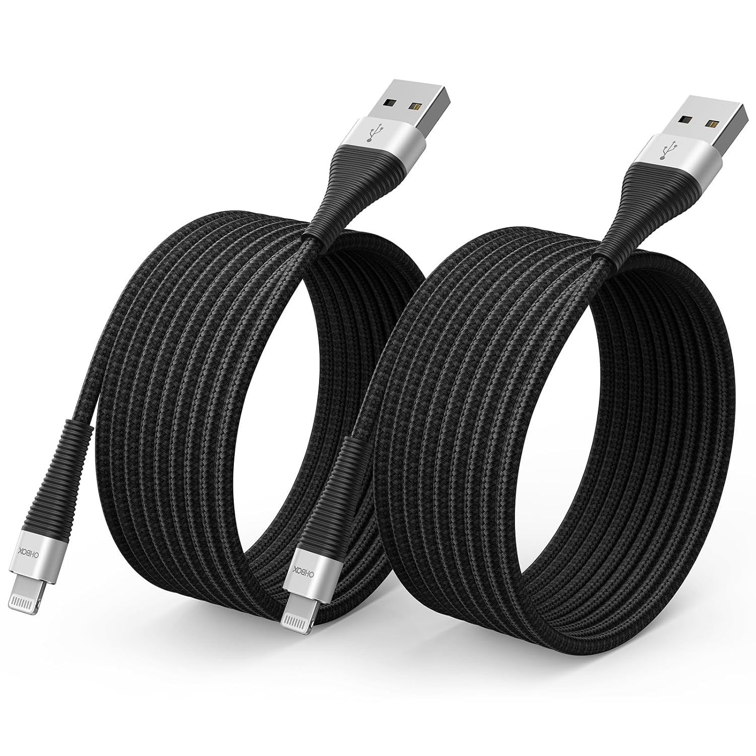 Extra Long Iphone Charger Cord 15FT 2Pack, Apple Mfi Certified USB a to Light...