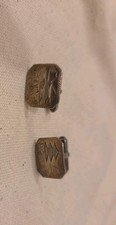 Vintage Japanese Sterling Silver Vermeil Cufflinks Hand Engraved Pagoda Mt Fuji