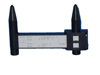 Wheel Bolt Pattern Gauge Tool 4 5 6 8 Lug Pattern Quick Measure Slide Hand Held 