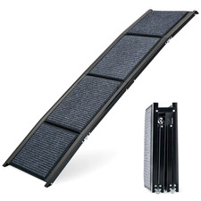 Dog Ramp for Car, 63" Folding Pet Ramp for Large Dogs up to 200 Lb, 17" Wide Car