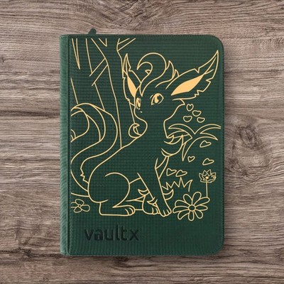 Vault X - 4 Pocket eXo-Tec Zip Binder - Grün Pokemon Leafeon Gold Edition