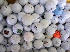 100 Used Golf Balls Various Brands Range Putting Shag Most are Logo Lot 3