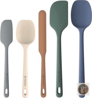 Silicone Spatula Set 5 Pieces Food Grade Heat Resistant Kitchen Tools