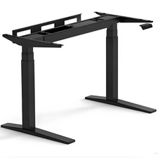 E7B-PRO-EUV2 bureau réglable en hauteur, sans plateau, noir - N
