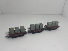 TRIANG HORNBY OO R340 CONTAINER WAGONS X3 *GOOD CONDITION*