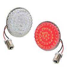 1156 Rear LED Turn Signals, 2 Inch Bullet Motorcycle Tail Lights 1156 Rear Red