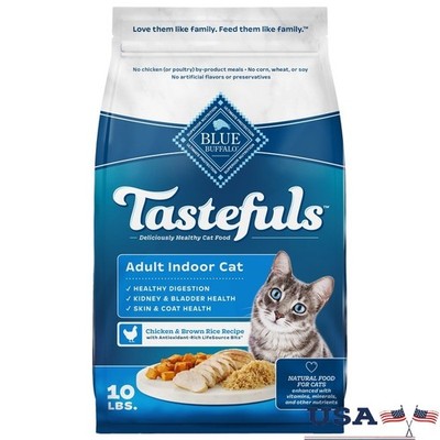 Natural Dry Cat Food Chicken Indoor Adult Cat Digestive Health Grain Free 