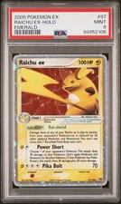 PSA 9 Raichu ex 97/106 EX Emerald Holo
