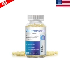 Glutathione Capsules 400MG Anti-Aging Antioxidant Softgelst Anti UV Radiation