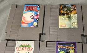Nintendo NES Spiele Sammlung - 10 Spiele - Kirby`s Adventure - Turtles 2 Top Gun